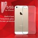 VERRES DE PROTECTIONS IPHONE 5 AVANT ET ARRIERE