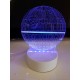 LAMPE DE CHEVET 3D LED HERO RGB