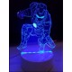 LAMPE DE CHEVET 3D LED HERO RGB