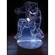 LAMPE DE CHEVET 3D LED HERO RGB