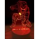 LAMPE DE CHEVET 3D LED HERO RGB